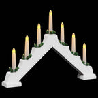 Kerst Kaarsbrug met 7 LED’s – Warmwit