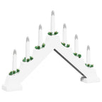 Kerst Kaarsbrug met 7 LED’s – Warmwit