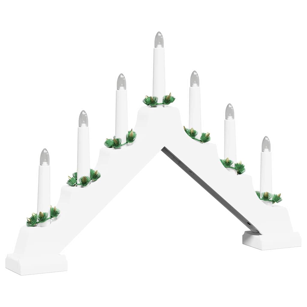 Kerst Kaarsbrug met 7 LED’s – Warmwit