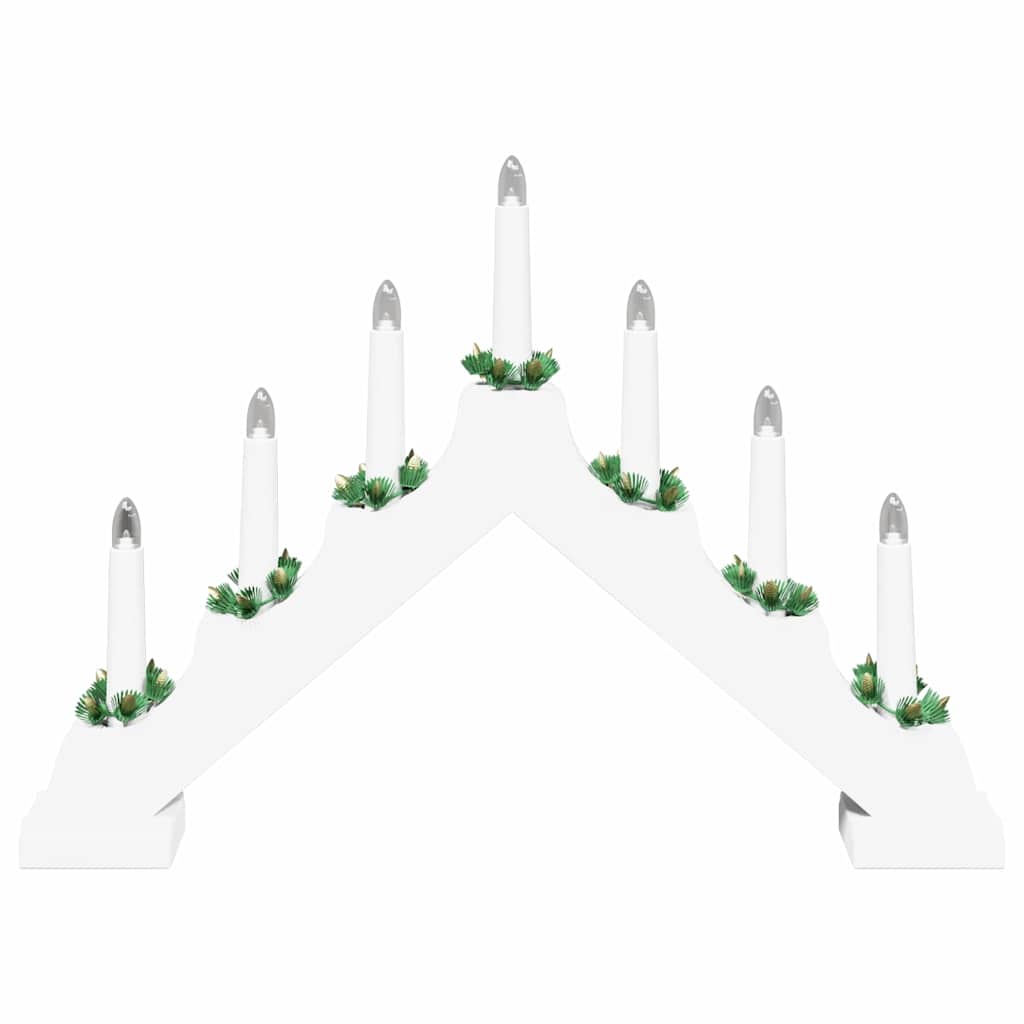 Kerst Kaarsbrug met 7 LED’s – Warmwit