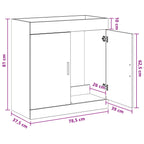 Wastafelonderkast Wit – 78,5 × 37,5 × 81 cm