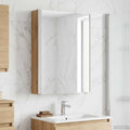 Badkamer spiegelkast in artisan eiken, 43 × 11,5 × 60,5 cm