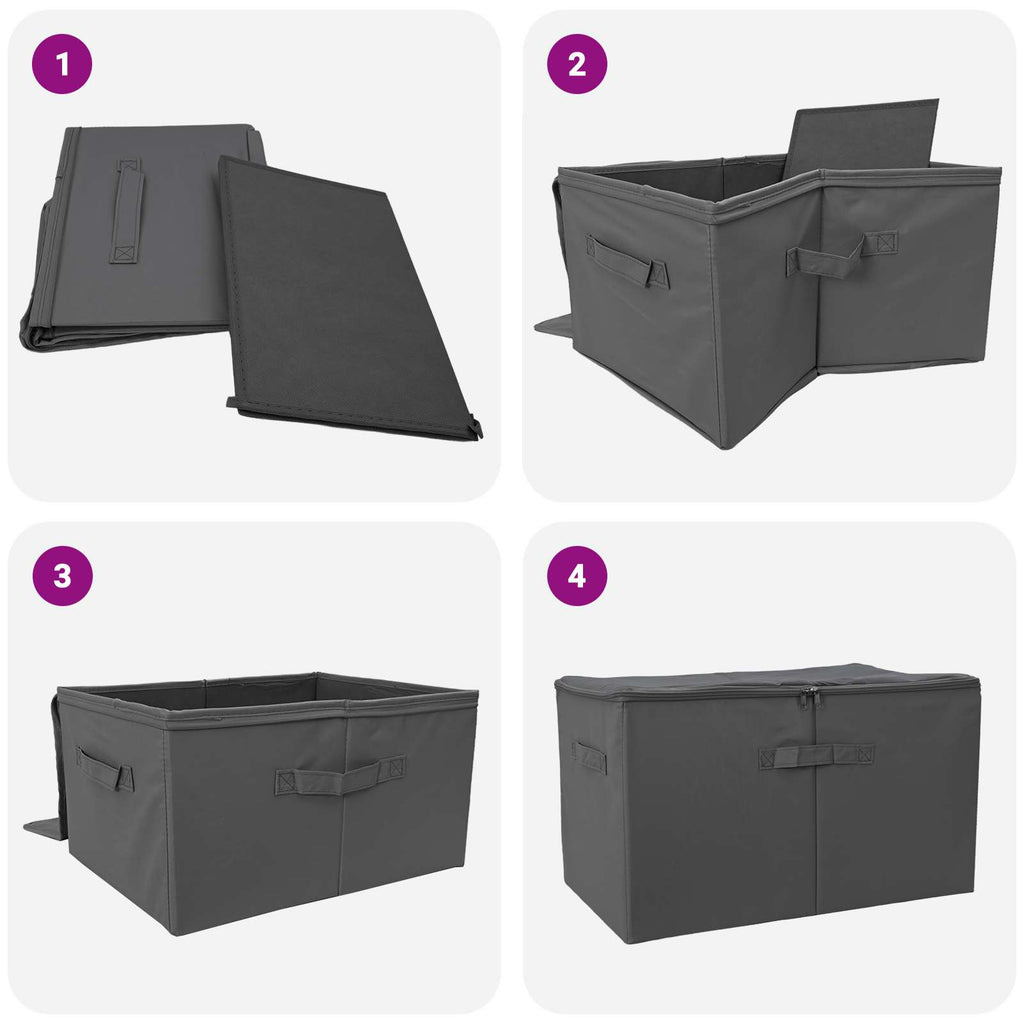 Opbergbox Antraciet – 90,3 L