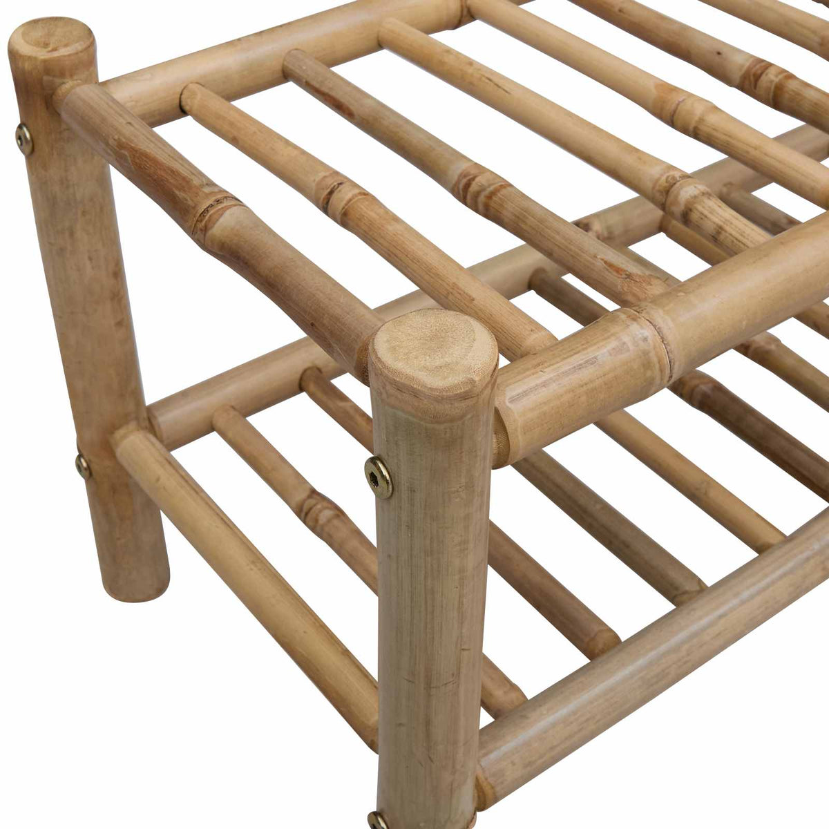 Bamboe Schoenenrek Naturel – 68 × 28 × 30 cm