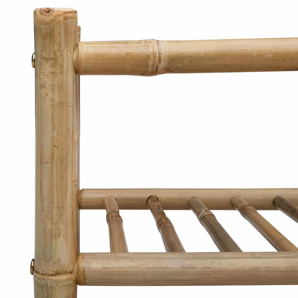 Bamboe Schoenenrek Naturel – 68 × 28 × 30 cm