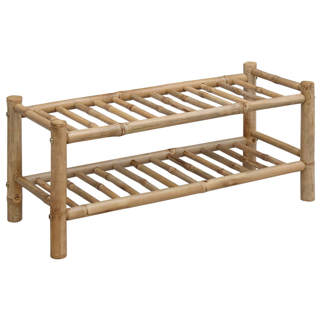 Bamboe Schoenenrek Naturel – 68 × 28 × 30 cm
