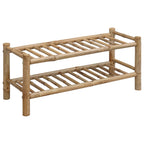 Bamboe Schoenenrek Naturel – 68 × 28 × 30 cm