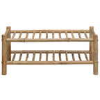 Bamboe Schoenenrek Naturel – 68 × 28 × 30 cm