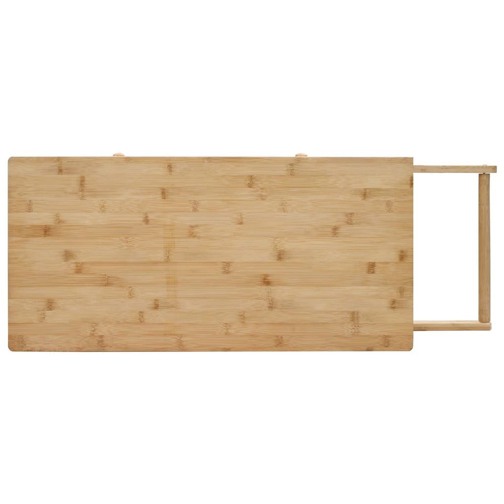 Bamboe Keukentrolley op Wielen – 90,5 × 36 × 86,5 cm