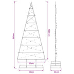 Metalen Kerstboom KUOPIO Warmwit – 150 cm
