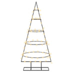 Metalen Kerstboom KUOPIO Warmwit – 125 cm