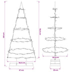 Metalen Kerstboom KUOPIO Warmwit – 125 cm
