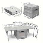 Folding Storage Box for Picnic & Camping Storage-1