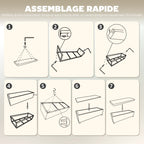 Banc de rangement bout de lit en velours côtelé avec couvercle, pour salon, chambre, entrée, 112 x 42 x 40 cm, beige-6