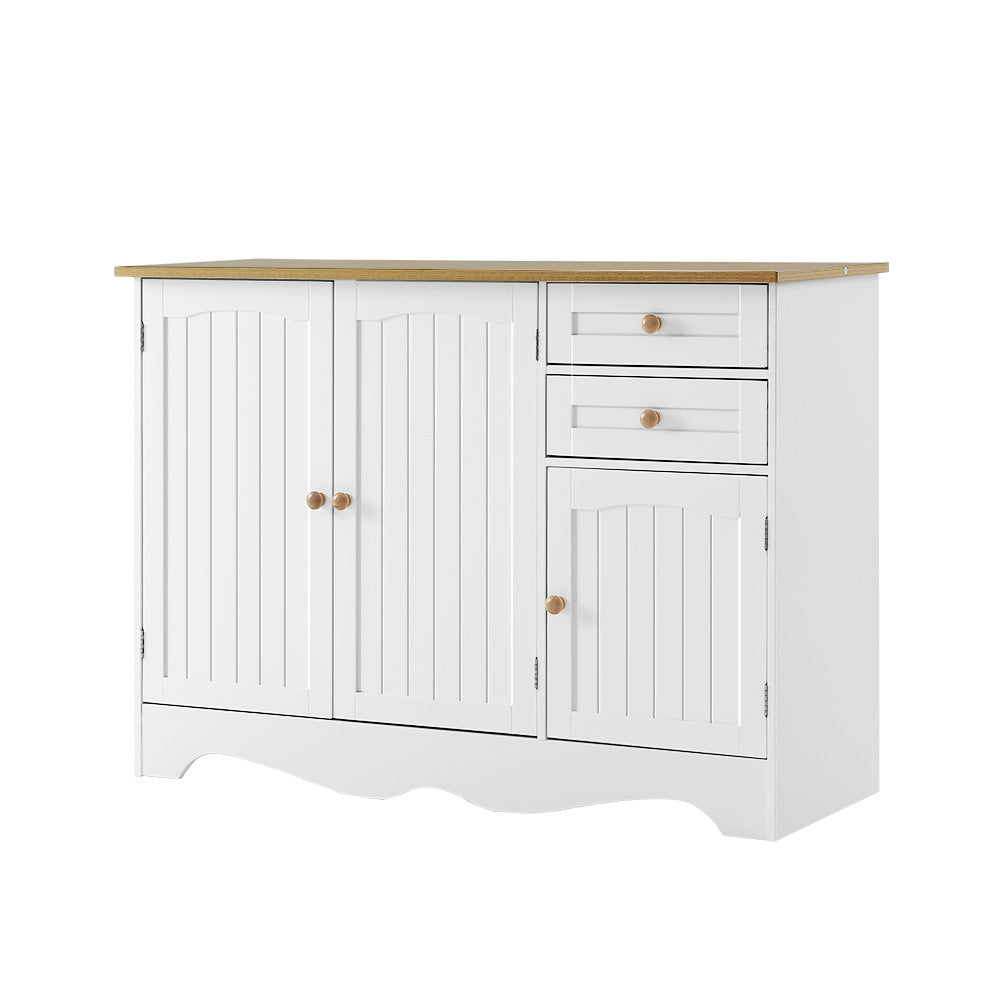 NNEDSZ Buffet Sideboard Storage Cabinet Kitchen Cupboard Drawer Table Hallway-0