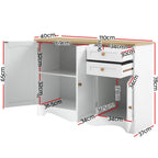 NNEDSZ Buffet Sideboard Storage Cabinet Kitchen Cupboard Drawer Table Hallway-1