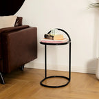 round  2-Tier Storage Side Table-3