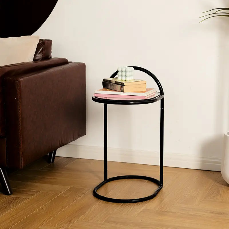 round  2-Tier Storage Side Table-3