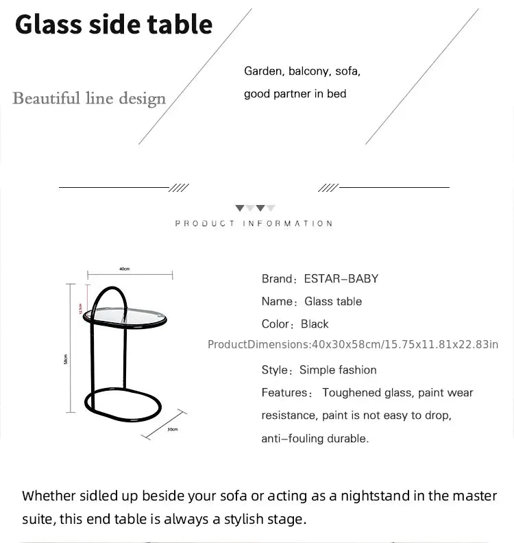 round  2-Tier Storage Side Table-2