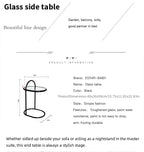 round  2-Tier Storage Side Table-2