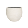 Pflanztopf Jumbo Orb Ivory Washed – D88xH70cm – Großer runder Blumentopf in Elfenbein – Optik – Wetterfester Design – Gartenkübel für Innen & Außen-0